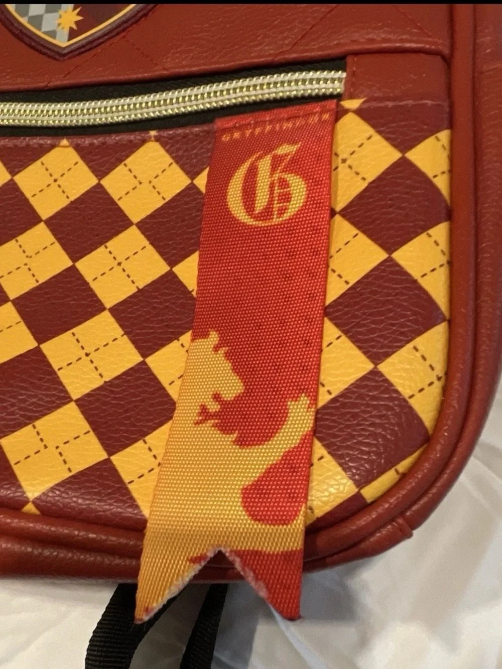 Gryffindor Red & Gold Quilted Mini Backpack